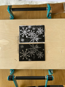 Lino Printing Christmas Cards