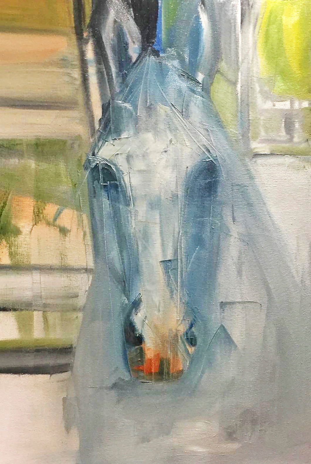 Grey Horse - Mounted Print