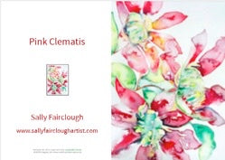 Pink Clematis - Greeting Card