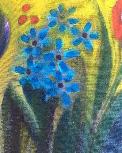 Blue Flower - Greeting Card